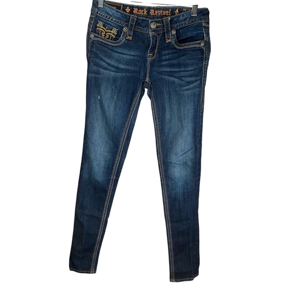 Rock Revival Denim - Rock Revival Women's Blue Jeans Size:26